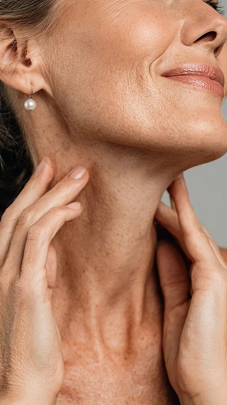 Soin de raffermissement du cou et de l'ovale du visage